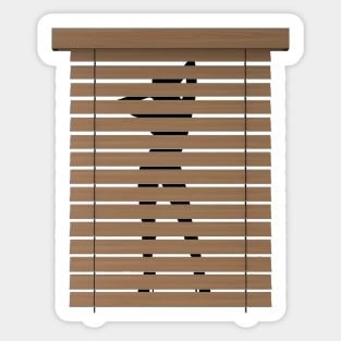 Shutter blinds Sticker